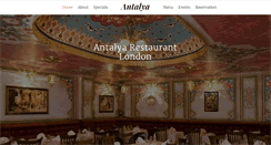 Desktop Screenshot of antalyarestaurant.co.uk